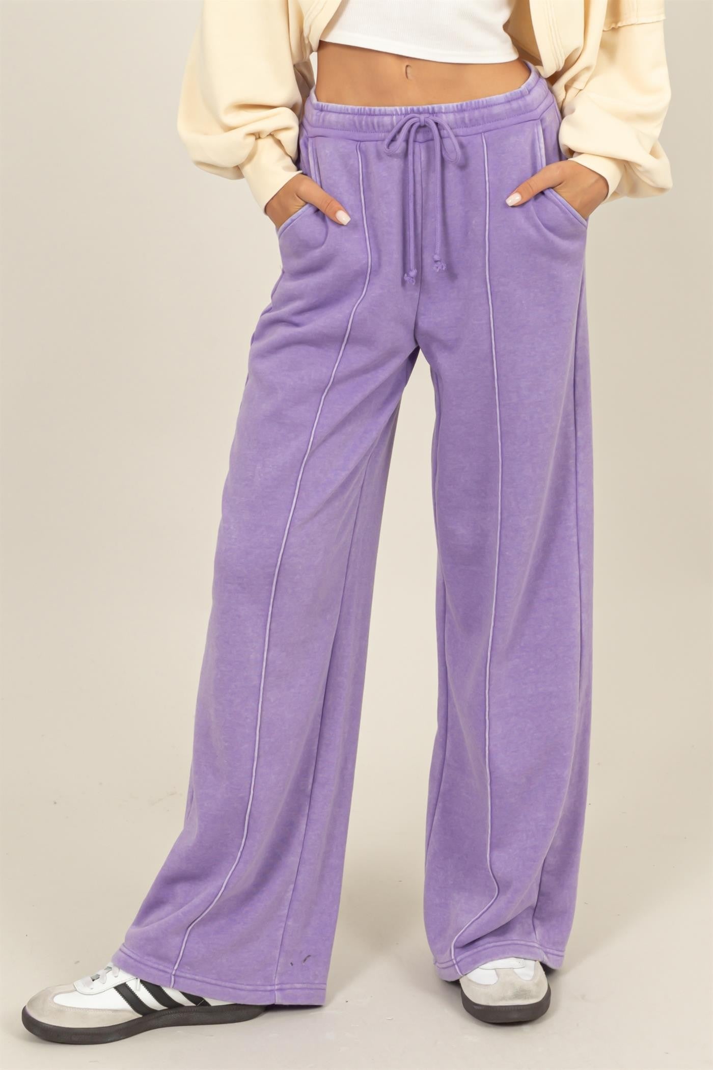 Lavender Drawstring Sweatpants