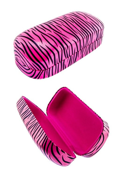 Zebra Print Sunglasses Case