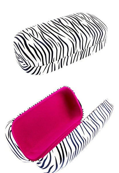 Zebra Print Sunglasses Case