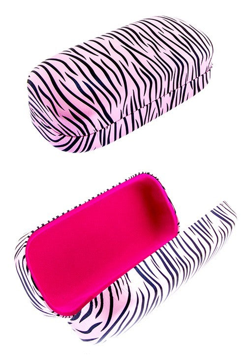 Zebra Print Sunglasses Case