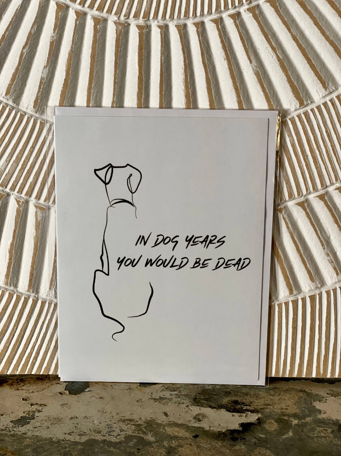 Dog Years Dead Greeting Card