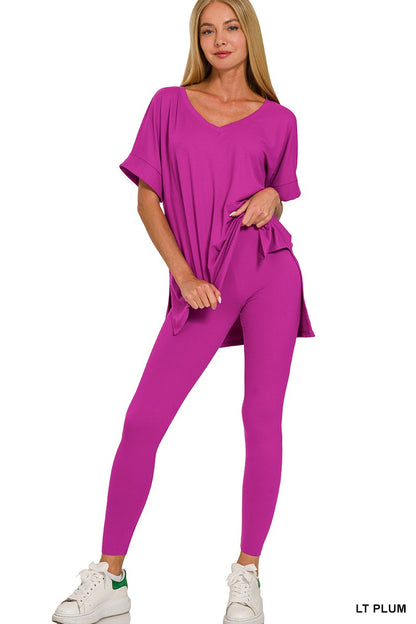 Light Plum Loungewear Set