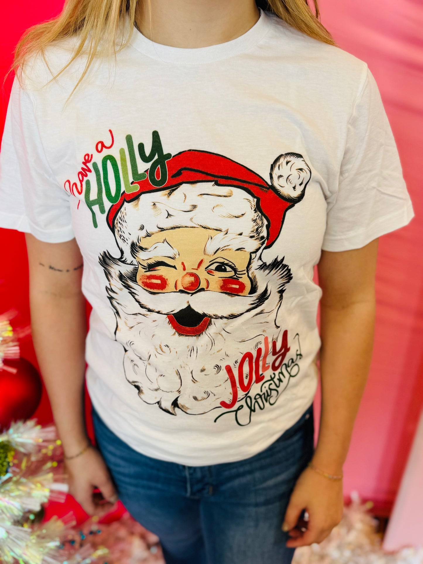 Holly Jolly Santa Tee