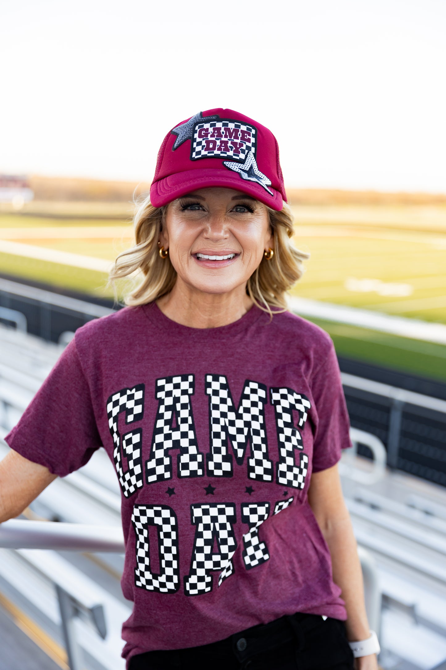 Burgundy Game Day Trucker Hat