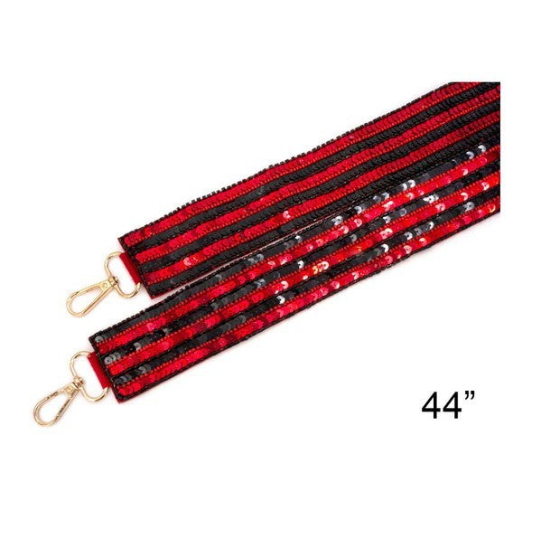 Game Day Bag Strap - Red/Black