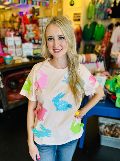 Easter Sequin Bunny Tee