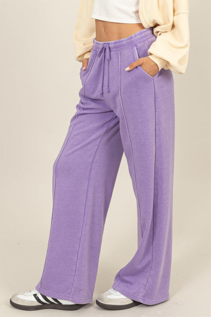 Lavender Drawstring Sweatpants