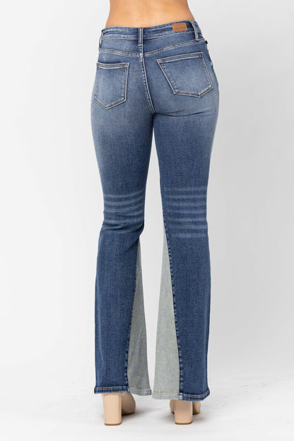 Judy Blue Panel Flare Jeans