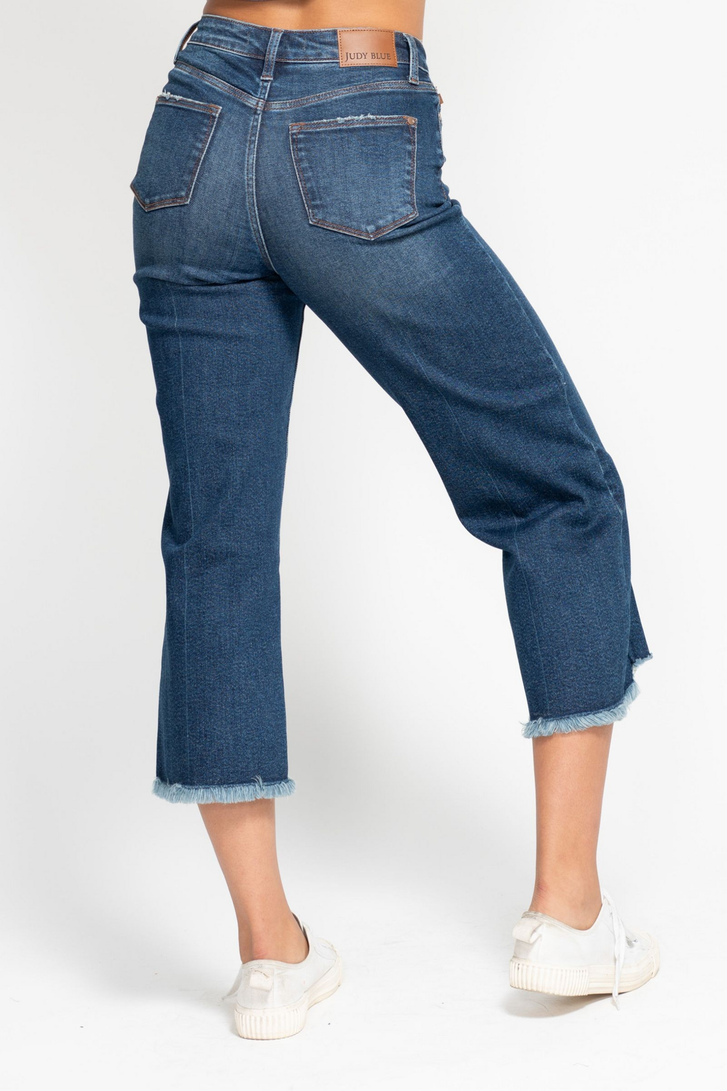 Judy Blue Button Fly Crop Jeans