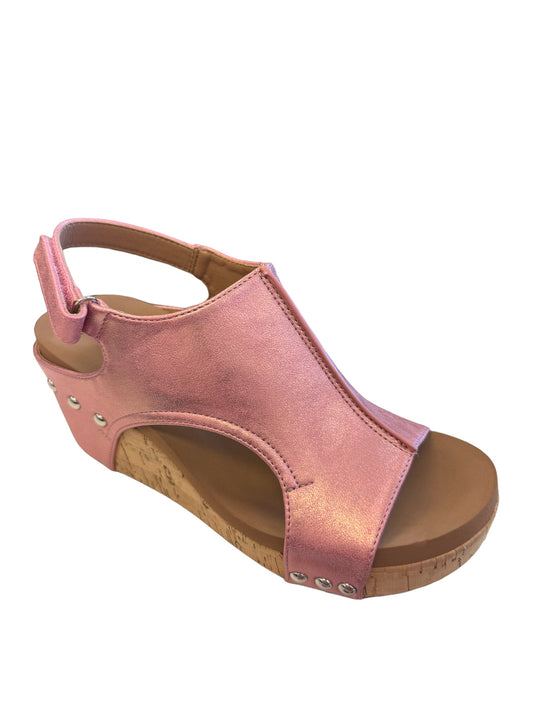 Carley Pink Metallic Shoes