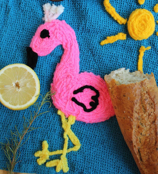 Flamingo Kitchen Towel