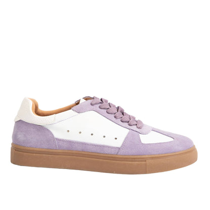 Katie Lilac Leather Suede Sneakers