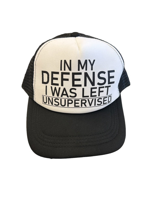 In My Defense Trucker Hat