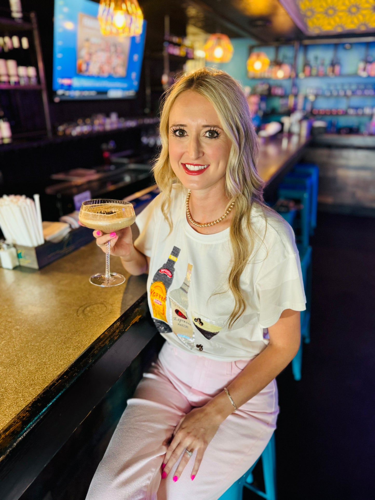 Queen of Sparkles Espresso Martini Tee