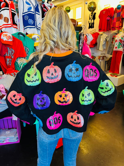 Queen Of Sparkles Jack O'Lantern Sweatshirt