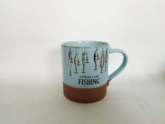 Wishing I Was Fishing Mug