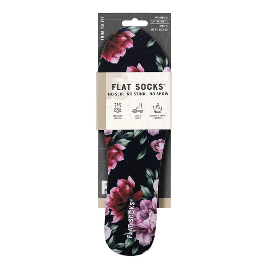 Flat Socks - Pink Peony