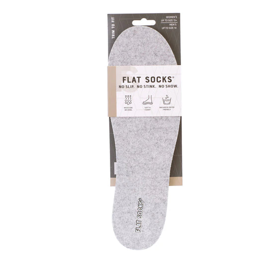 Flat Socks - Men's Light Heather Grey