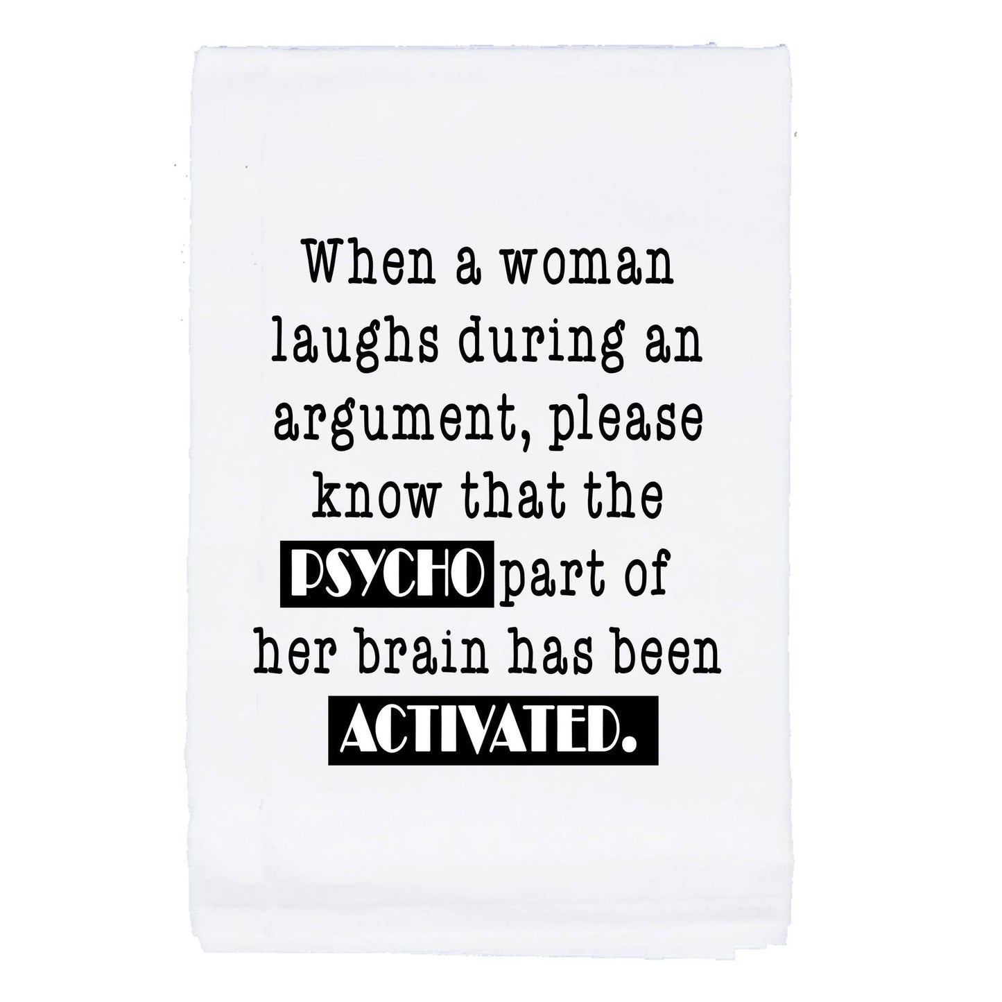 Psycho Activated Tea Towel