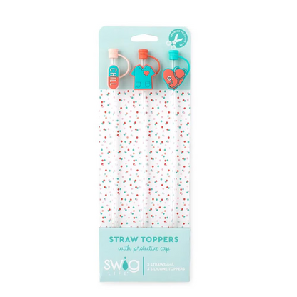 Swig Scrub Life Straw Topper Set