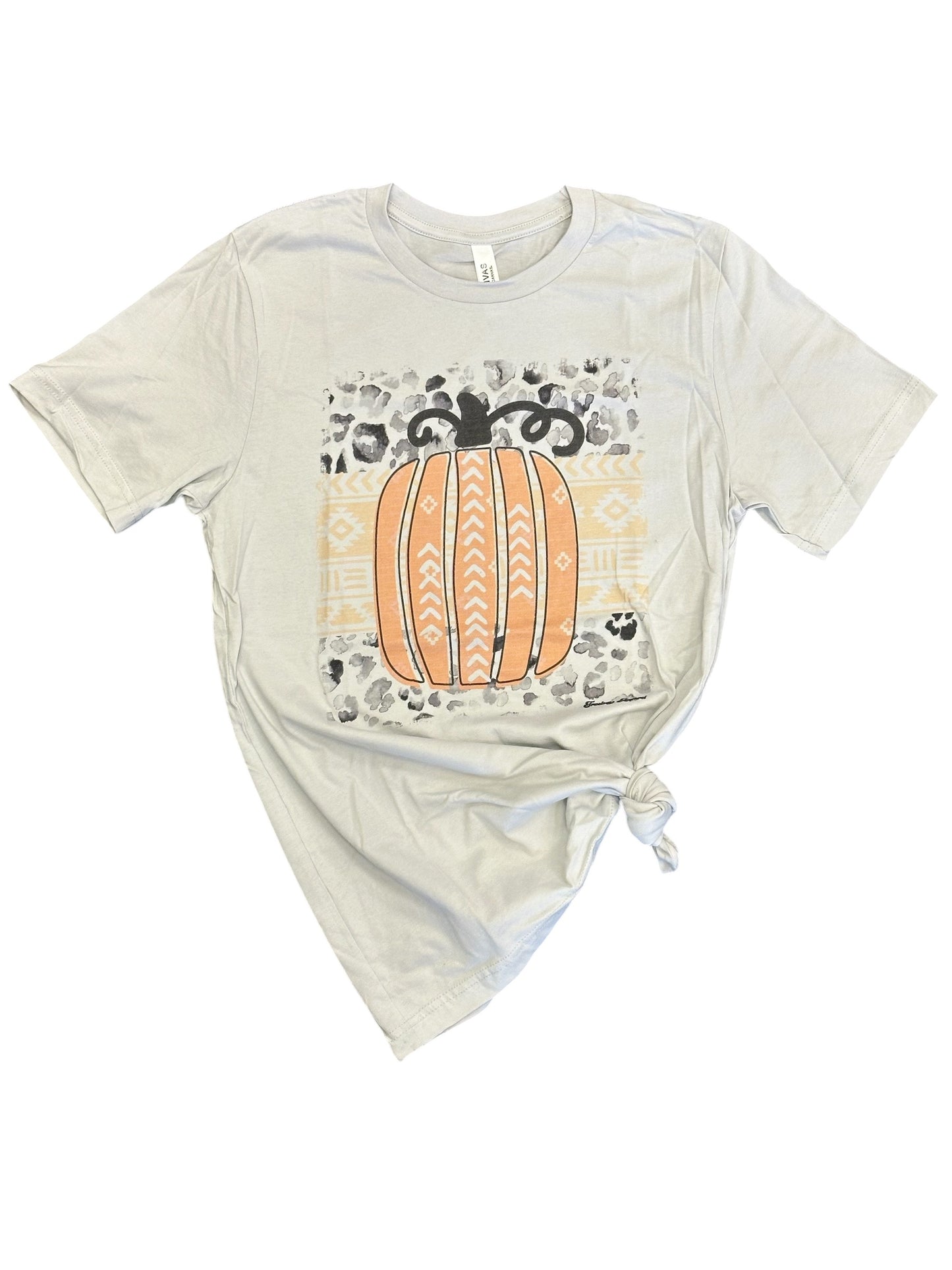 Aztec Watercolor Pumpkin Tee