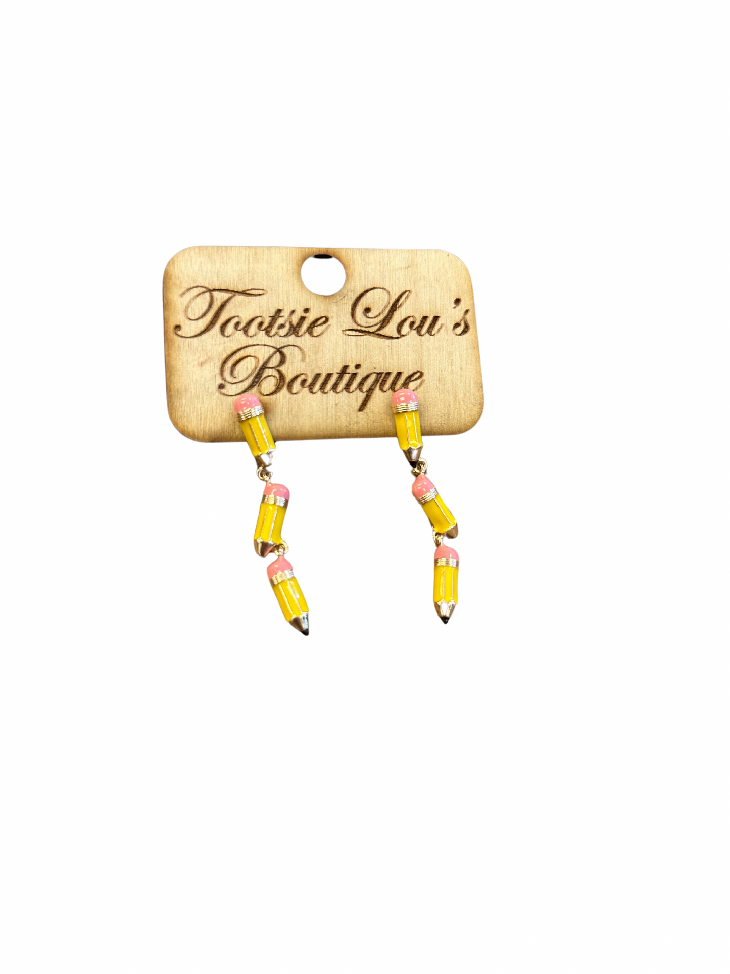 Pencil Teacher Earrings