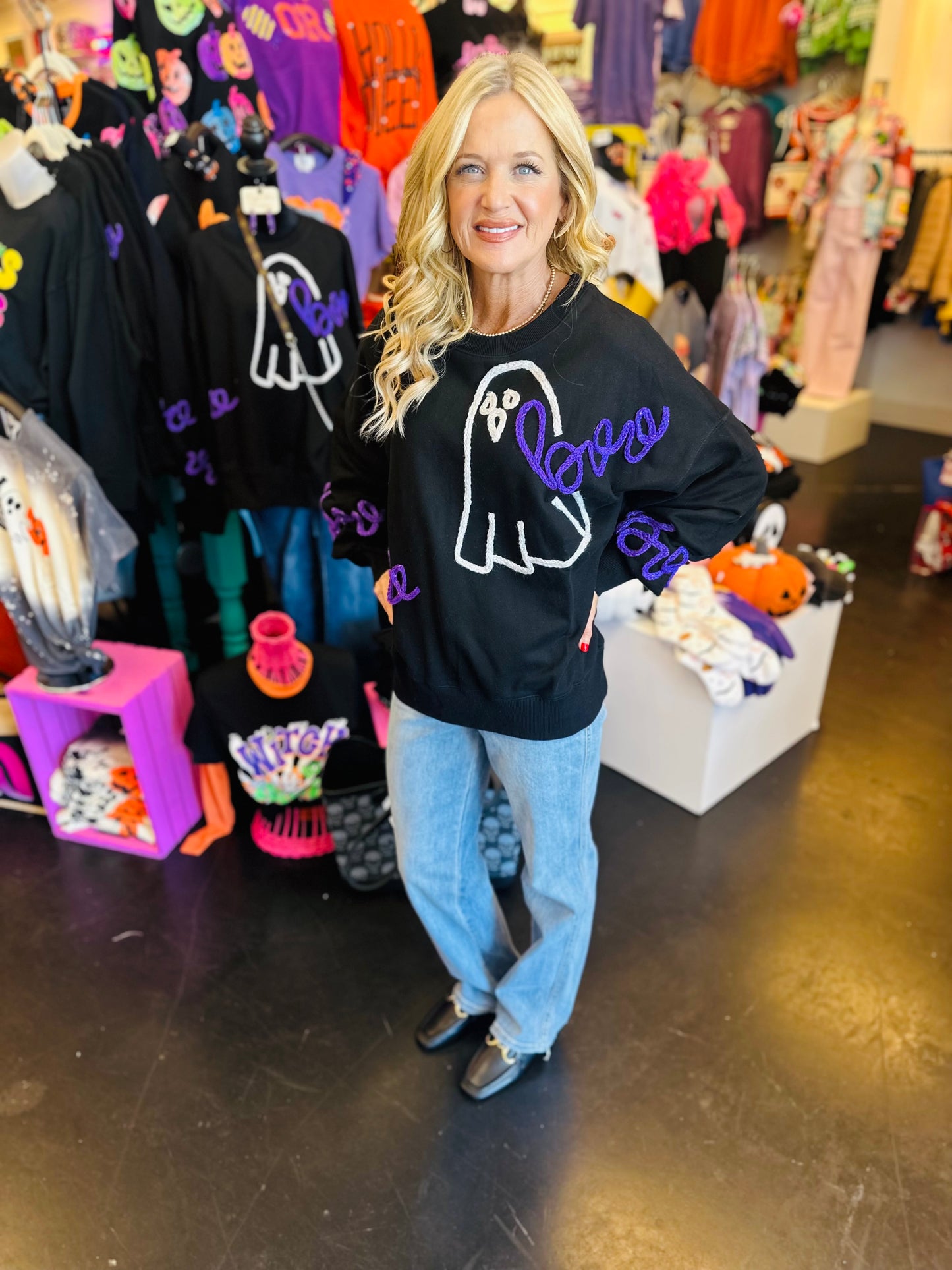 Boo & Ghost Oversized Sweatshirts