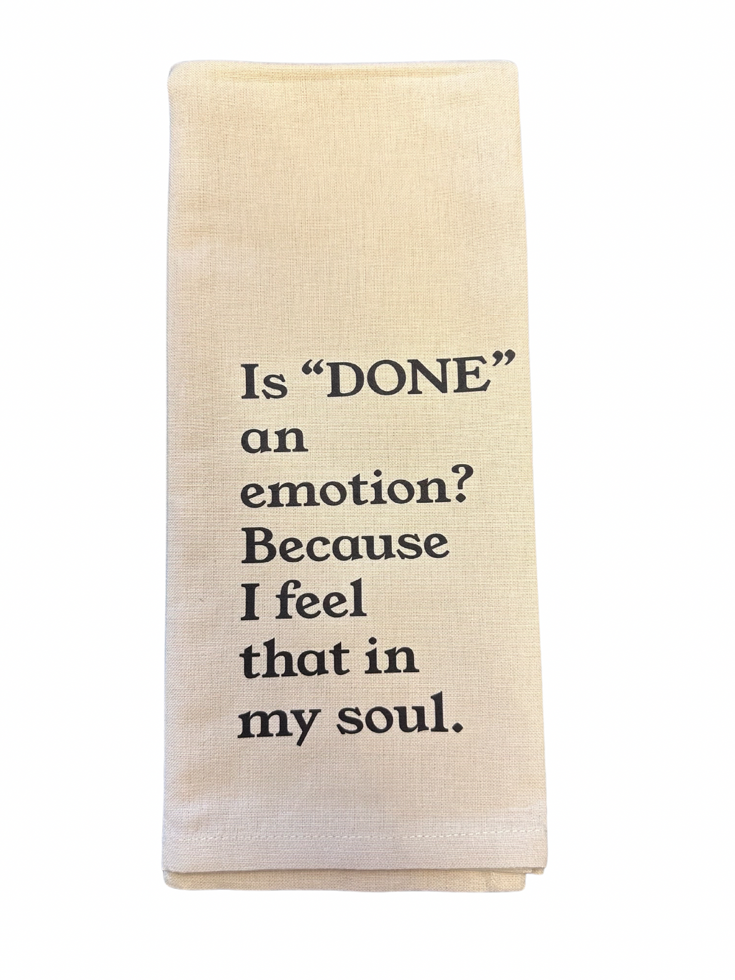 Is "Done" an Emotion Tea Towel