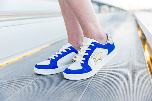 Miel 56 Blue & Gold Sneakers