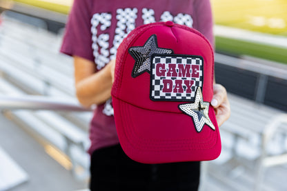 Burgundy Game Day Trucker Hat