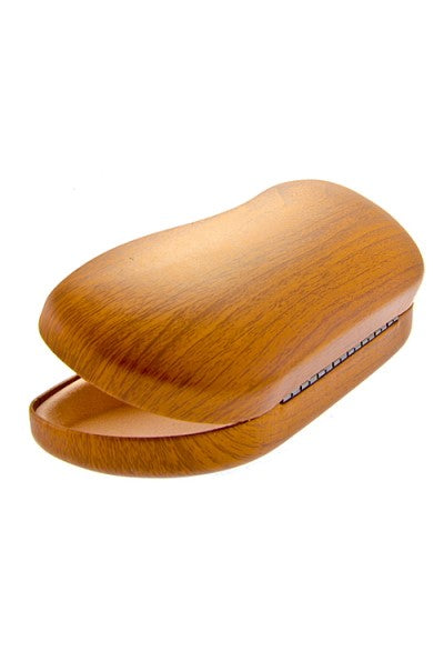 Faux Wood Sunglasses Case