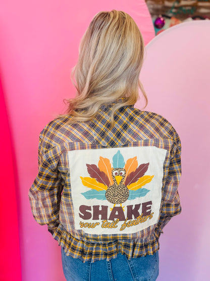 Shake Your Tail Feathers Pearl Snap Shirt