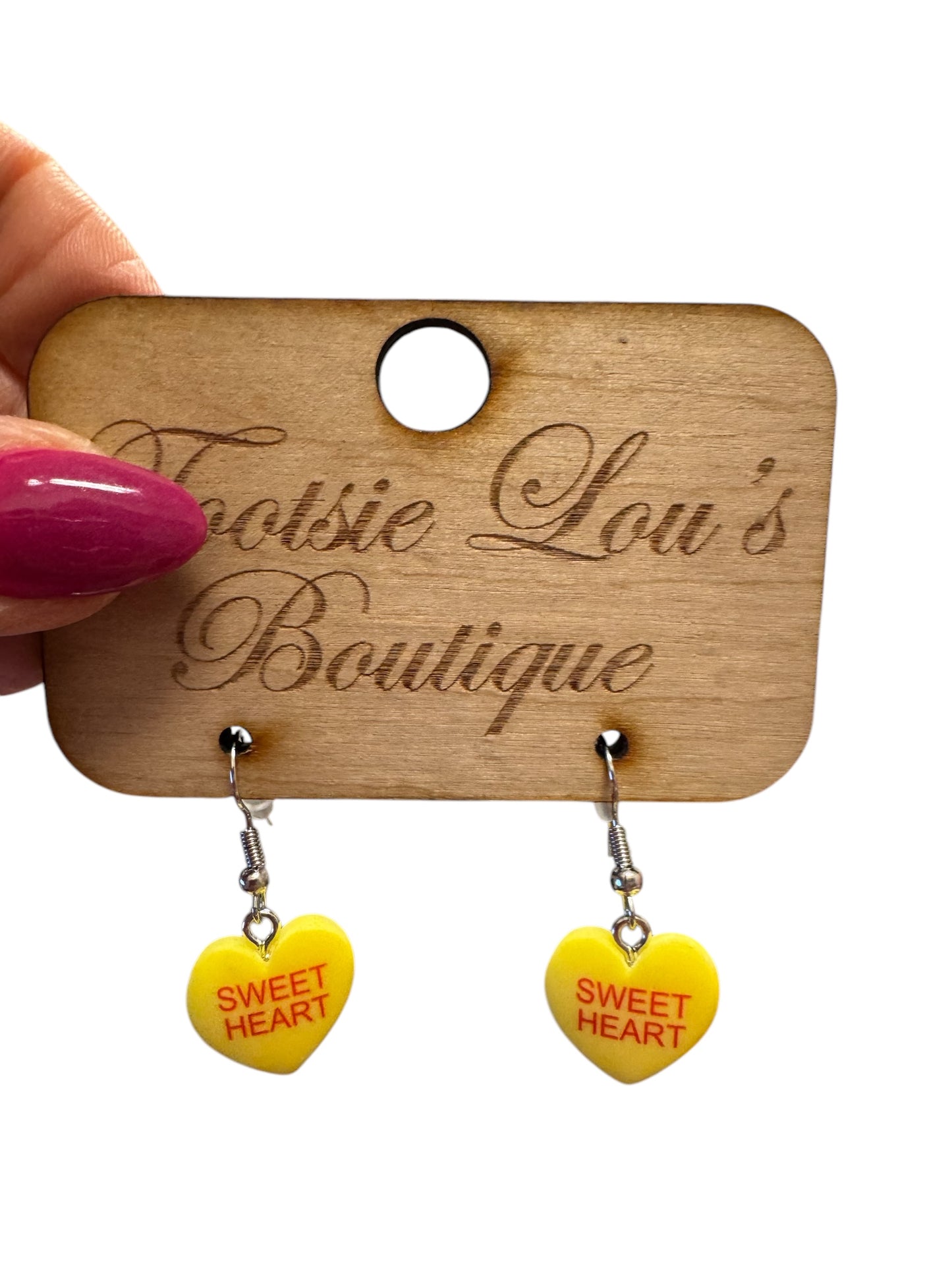 Yellow “Sweetheart”Earrings