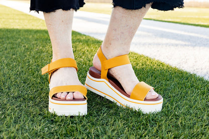 Odelia Mustard Sandal