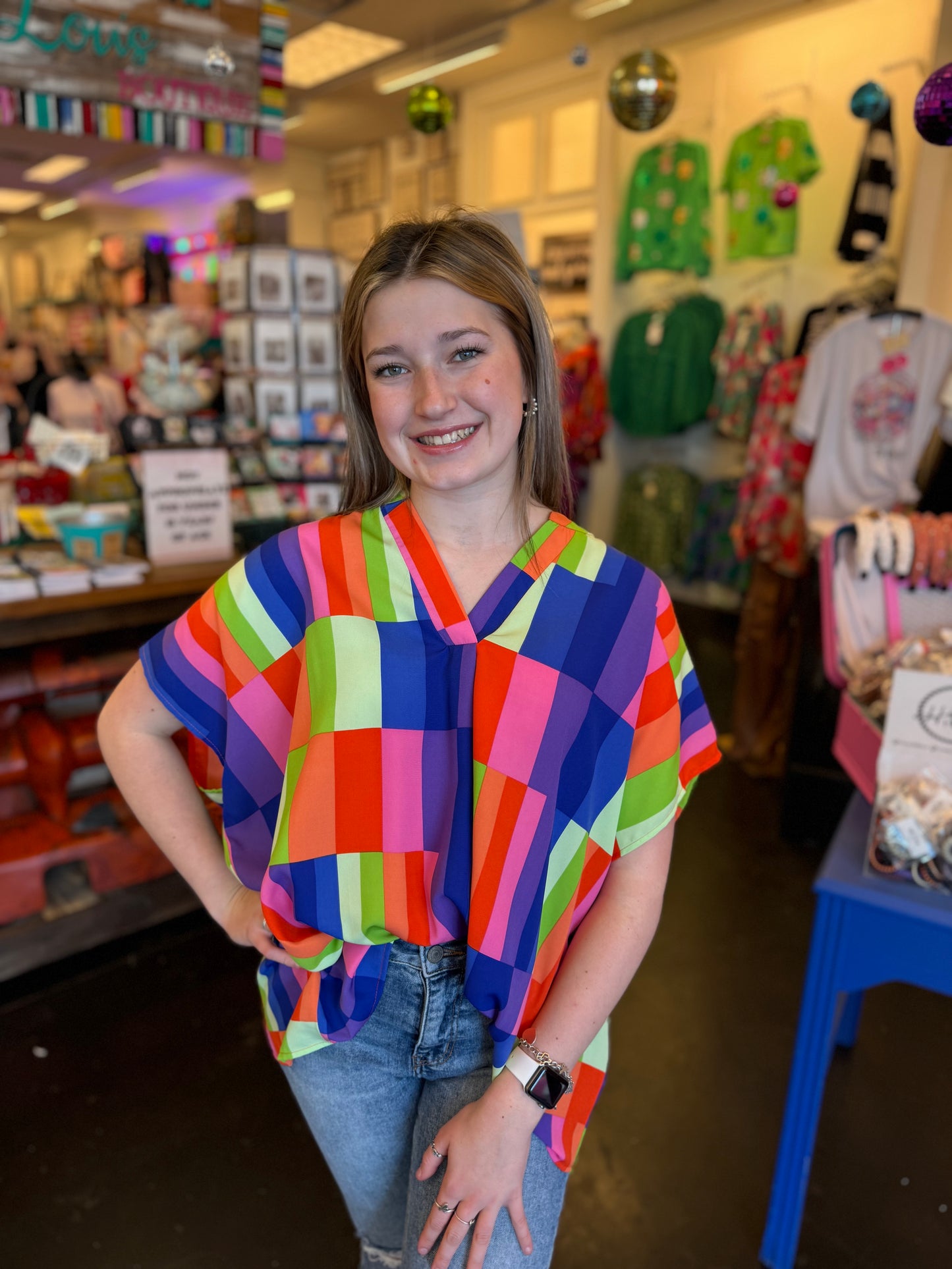 Multi Colorblock Top