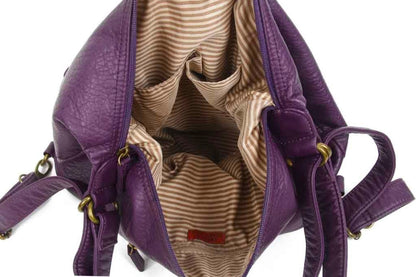 Convertible Crossbody Backpack - Purple