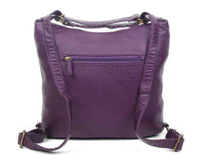 Convertible Crossbody Backpack - Purple