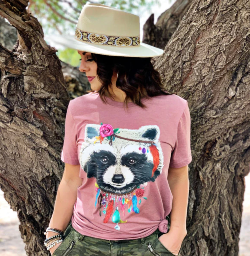 Boho Raccoon Tee