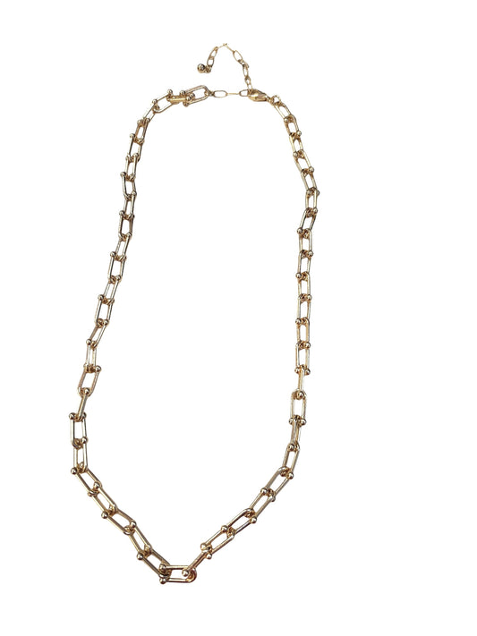 Gold Chain Link Necklace (Water Resistant)