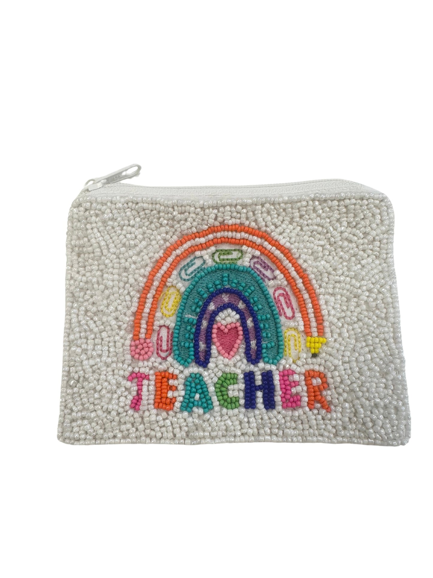 Teacher Beaded Coin Purse