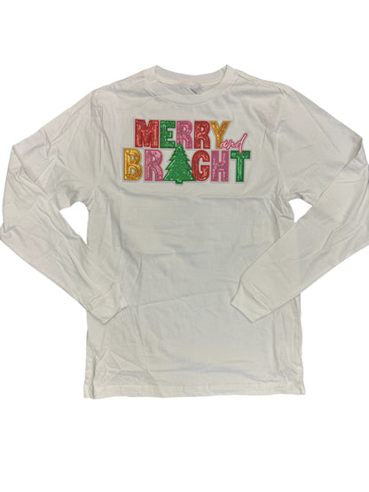 Merry & Bright Long Sleeve Tee