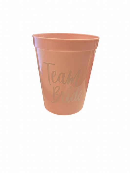 Team Bride Plastic Cup