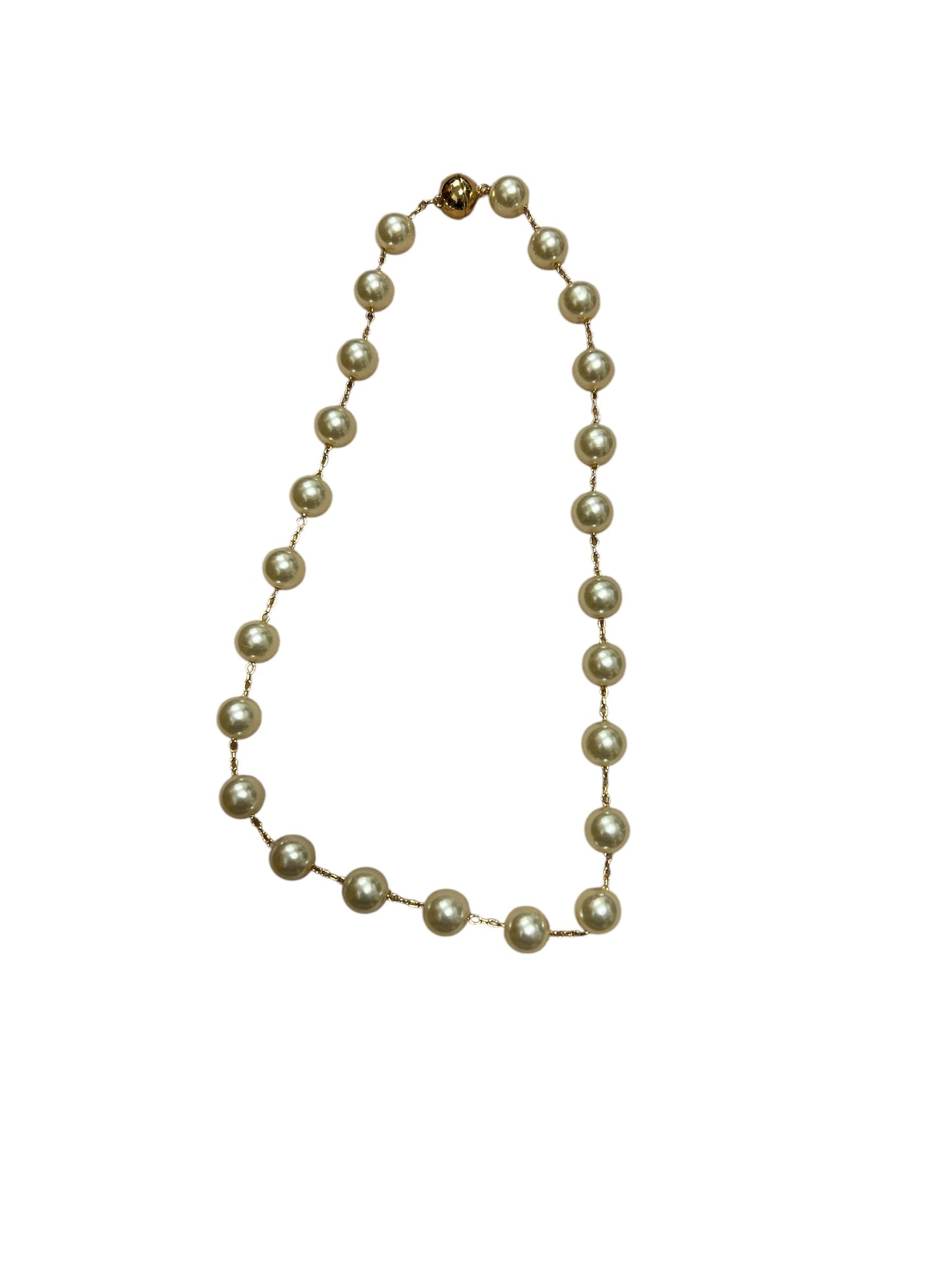 Pearl & Gold Necklace (Water Resistant)