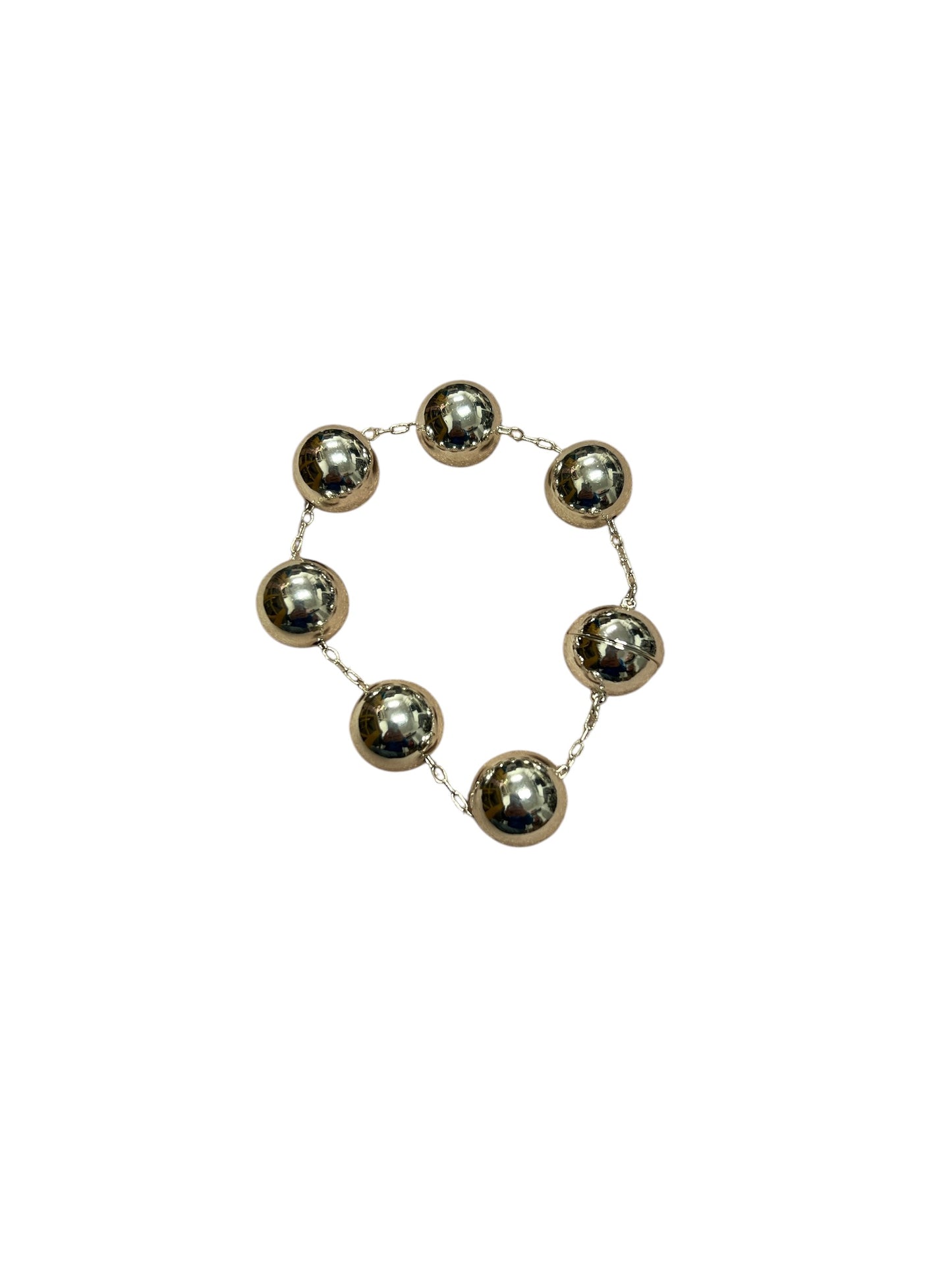 Silver 18mm Beaded Bracelet (Water Resistant)