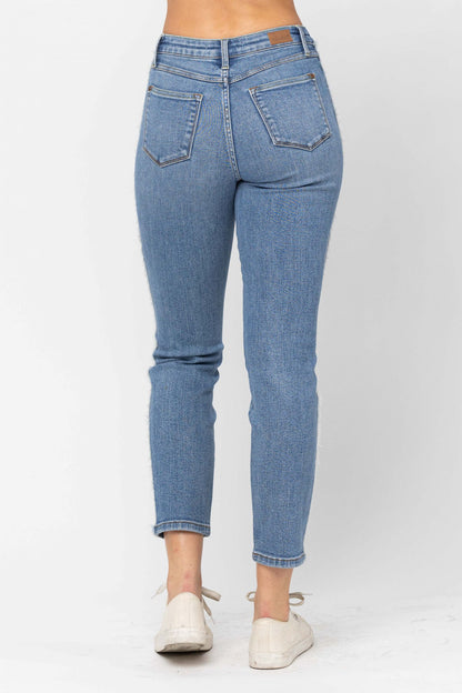 Judy Blue Side Seam Fray Jeans