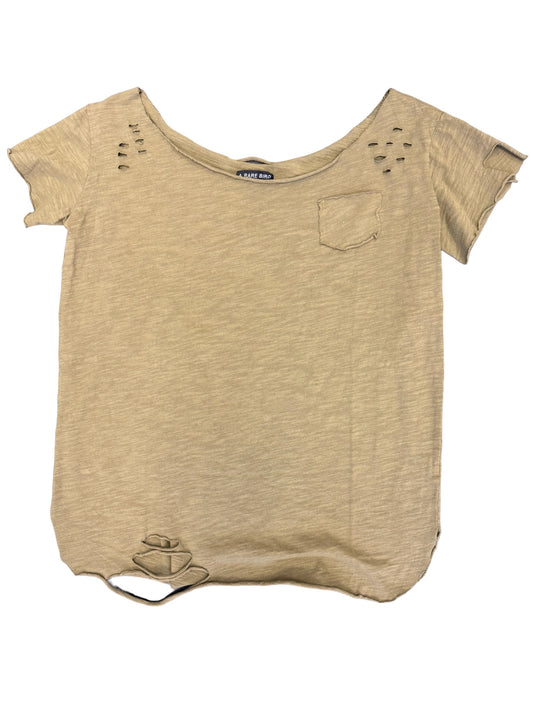 Army Green Distressed Tee