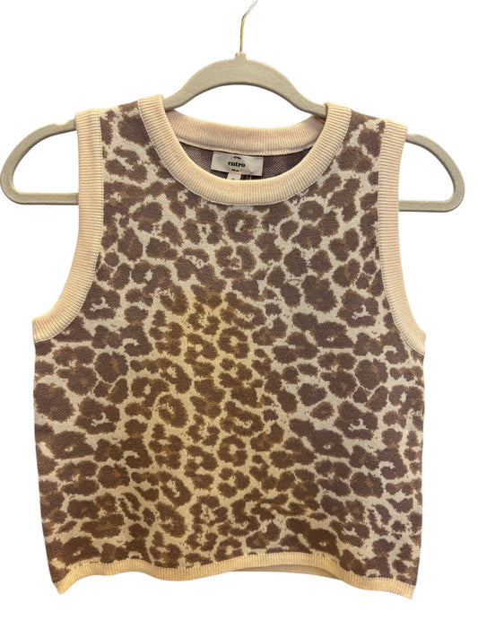 Leopard Ecru Top