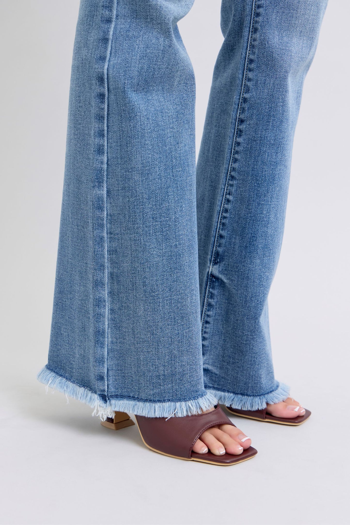 Judy Blue Bootcut Fray Hem Jeans