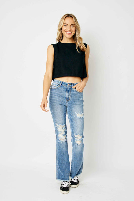 Judy Blue Destroyed Bootcut Jeans