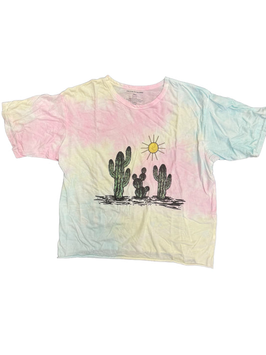 Cotton Candy Cropped Cacti Tee